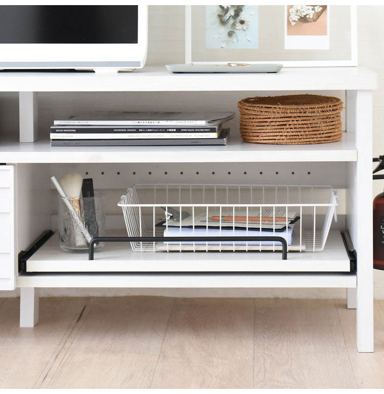 テレビ台 TVボード ローボード ホワイト おしゃれ 引き出し スライド 収納 木製 棚付 ゲーム機収納リビングテーブル 幅120cm 白 シンプル かわいい