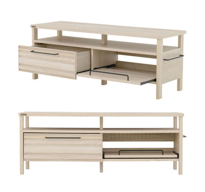 テレビ台 TVボード ローボード アイボリー おしゃれ 引き出し スライド 収納 木製 棚付 ゲーム機収納リビングテーブル 幅120cm 白 シンプル かわいい