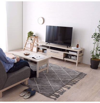 テレビ台 TVボード ローボード テレビボード アイボリー おしゃれ 引き出し スライド 収納 木製 棚付 ゲーム機収納リビングテーブル 幅150cm 白 シンプル かわいい モノトーン