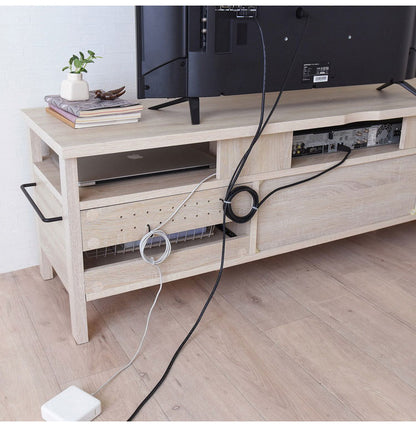 テレビ台 TVボード ローボード テレビボード アイボリー おしゃれ 引き出し スライド 収納 木製 棚付 ゲーム機収納リビングテーブル 幅150cm 白 シンプル かわいい モノトーン