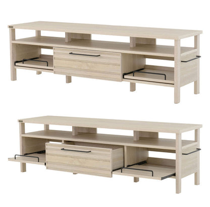 テレビ台 TVボード ローボード テレビボード アイボリー おしゃれ 引き出し スライド 収納 木製 棚付 ゲーム機収納リビングテーブル 幅150cm 白 シンプル かわいい モノトーン