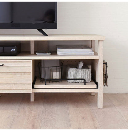 テレビ台 TVボード ローボード テレビボード アイボリー おしゃれ 引き出し スライド 収納 木製 棚付 ゲーム機収納リビングテーブル 幅150cm 白 シンプル かわいい モノトーン