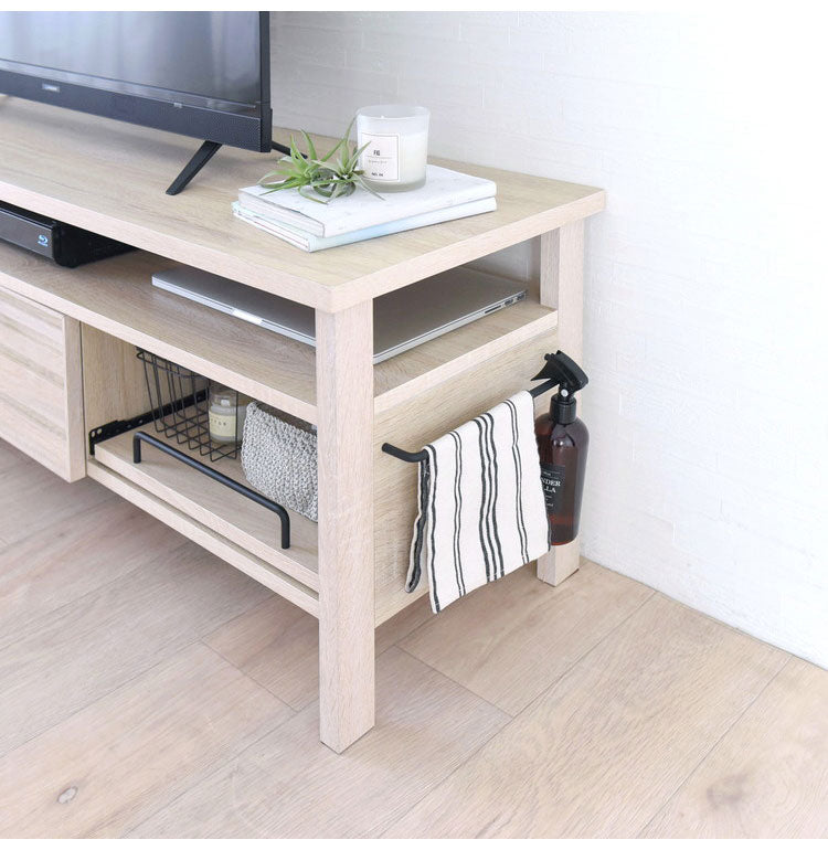 テレビ台 TVボード ローボード テレビボード アイボリー おしゃれ 引き出し スライド 収納 木製 棚付 ゲーム機収納リビングテーブル 幅150cm 白 シンプル かわいい モノトーン