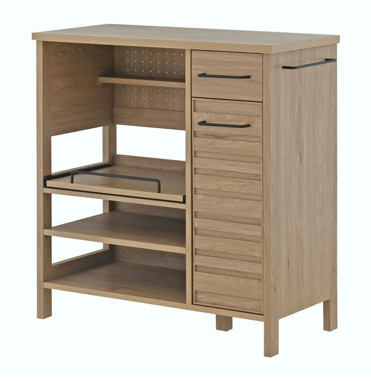 レンジ台 北欧 白 おしゃれ レンジボード グレーナチュラル キッチンボード ロータイプ カウンタータイプ 食器棚 キッチンカウンター 棚 キッチン収納 キッチン収納棚 作業台 奥行40