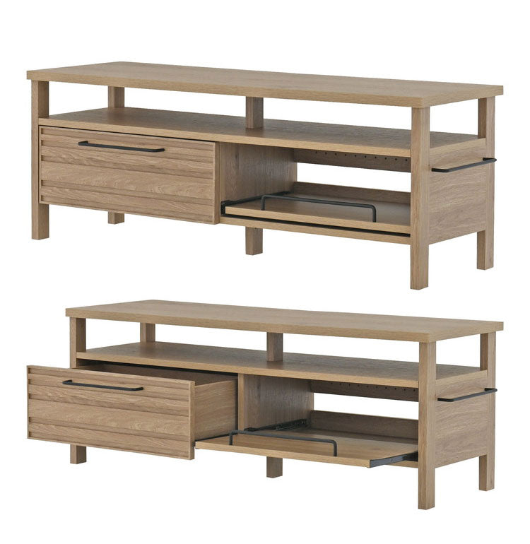 テレビ台 TVボード ローボード グレーナチュラル おしゃれ 引き出し スライド 収納 木製 棚付 ゲーム機収納リビングテーブル 幅120cm 白 シンプル かわいい