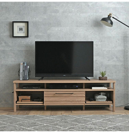 テレビ台 TVボード ローボード グレーナチュラル テレビボード おしゃれ 引き出し スライド 収納 木製 棚付 ゲーム機収納リビングテーブル 幅150cm 白 シンプル かわいい モノトーン