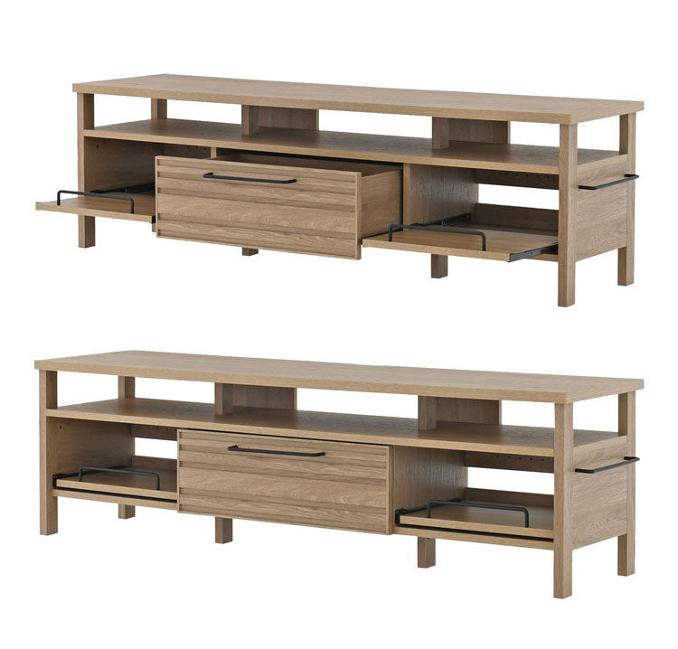 テレビ台 TVボード ローボード グレーナチュラル テレビボード おしゃれ 引き出し スライド 収納 木製 棚付 ゲーム機収納リビングテーブル 幅150cm 白 シンプル かわいい モノトーン