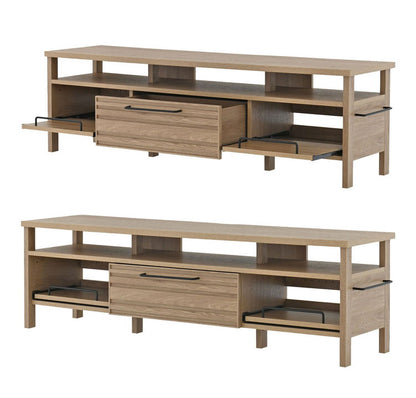 テレビ台 TVボード ローボード グレーナチュラル テレビボード おしゃれ 引き出し スライド 収納 木製 棚付 ゲーム機収納リビングテーブル 幅150cm 白 シンプル かわいい モノトーン