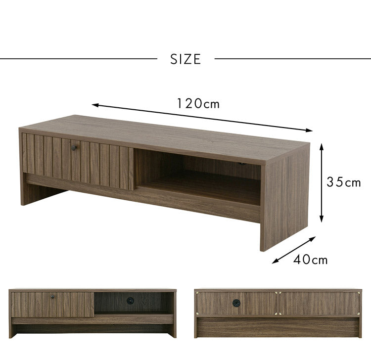 テレビボード ローボード テレビ台 おしゃれ 北欧 アイボリー テレビラック TV台 コーナー 木製 収納 棚 幅120cm 120cm TIFFY ティフィー(代引不可)