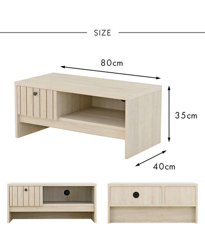 テレビボード ローボード テレビ台 おしゃれ 北欧 アイボリー 木製 テレビラック TV台 コーナー一人暮らし 収納 棚 幅80cm 80cm TIFFY ティフィー(代引不可)