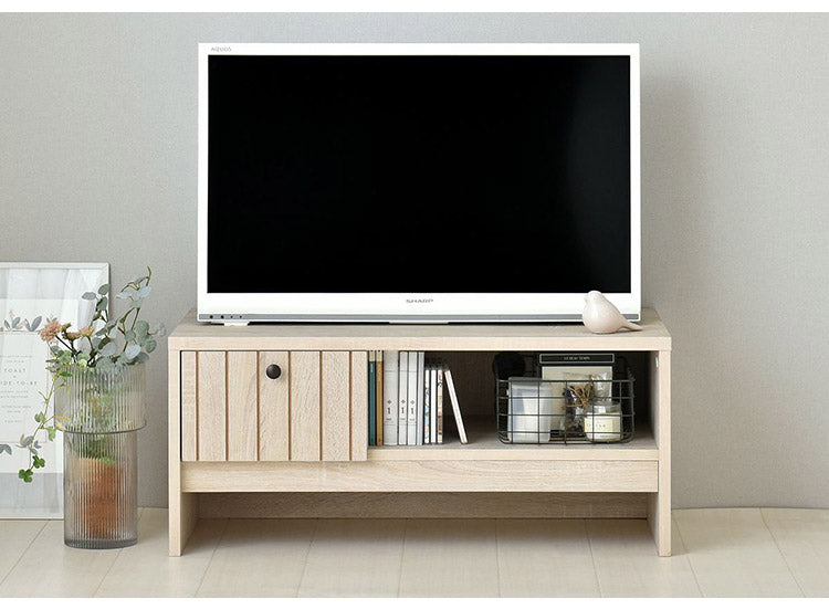 テレビボード ローボード テレビ台 おしゃれ 北欧 アイボリー 木製 テレビラック TV台 コーナー一人暮らし 収納 棚 幅80cm 80cm TIFFY ティフィー(代引不可)