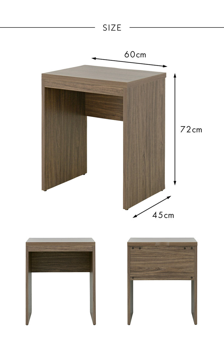 シンプルデスク 机 PCデスク 学習デスク ワークデスク リモートワーク テレワーク 在宅勤務 コンパクト北欧 幅60cm 60cm TIFFY ティフィー(代引不可)