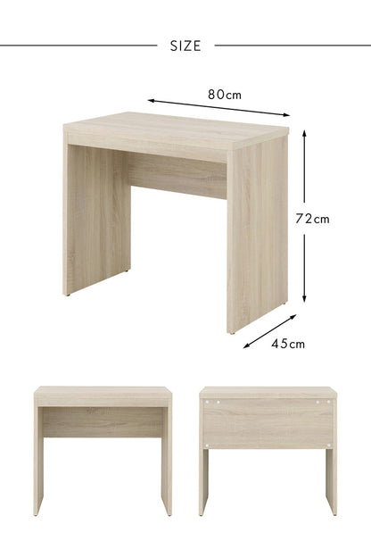 シンプルデスク 机 PCデスク 学習デスク ワークデスク リモートワーク テレワーク 在宅勤務 コンパクト北欧 幅80cm 80cm TIFFY ティフィー(代引不可)