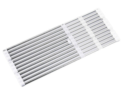 下村企販 日本製 燕三条 たためてしまえる伸縮水切り スリム 幅36.8~59 奥行23.2 シンクに渡せる 伸縮水切りラック コンパクト シンク上 水切り 食器 野菜 水切りラック 棚 すのこ ステンレス 伸縮式