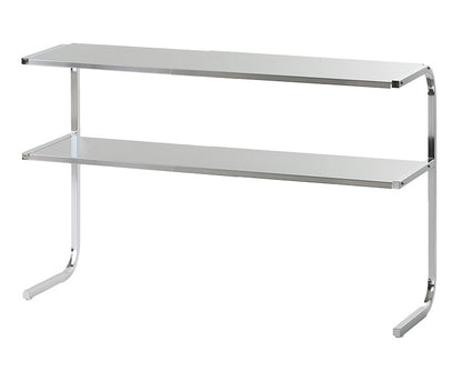 下村企販 日本製 燕三条 手前がすっきり伸長式ラック2段 幅53.5~92 伸縮 家電上ラック ステンレス 棚 ラック トースターラック コンロ奥ラック コンロラック キッチンラック 伸縮式 伸長式