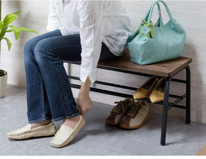 下村企販 日本製 燕三条 耐荷重100kg ラバーウッド玄関ベンチ 幅85cm 頑丈 棚付きベンチ 収納付き 玄関収納 玄関ベンチ シューズラック 腰掛け おしゃれ