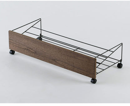 下村企販 日本製 燕三条 シューズボックス下ワゴン シューズ 幅80cm 2段 シューズラック 靴箱下 シューズボックス下 ワゴン 玄関収納 省スペース おしゃれ