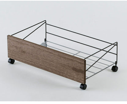 下村企販 日本製 燕三条 シューズボックス下ワゴン 収納庫 幅60cm 収納ラック 靴箱下 シューズボックス下 ワゴン 玄関収納 省スペース おしゃれ