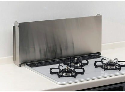 下村企販 日本製 燕三条 折りたたみ式コンロカバー コンロ幅60cm用 オールステンレス コンロカバー 作業台 いたずら防止 折りたたみ 折り畳み 油はねカバー ステンレス コンパクト 折りたたみ式