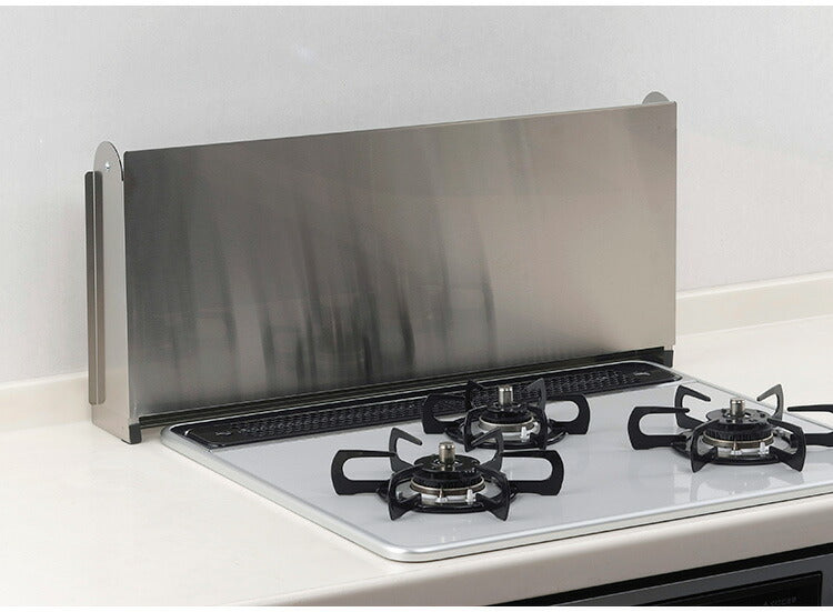 下村企販 日本製 燕三条 折りたたみ式コンロカバー コンロ幅75cm用 オールステンレス コンロカバー 作業台 いたずら防止 折りたたみ 折り畳み 油はねカバー ステンレス コンパクト 折りたたみ式