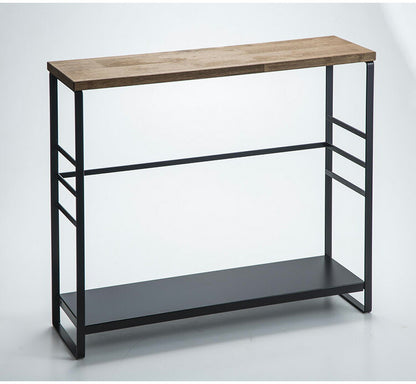 下村企販 日本製 燕三条 ラバーウッドキッチンラック 棚板1段 スリム カウンター上収納 ディスプレイラック 飾り棚 調味料ラック スパイスラック ステンレス キッチンラック