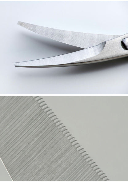 下村企販 日本製 燕三条 オールステンレス 包丁メーカーがつくった鍛造ハサミ 食洗機対応 カーブ刃 ギザ刃 キッチンバサミ キッチンハサミ キッチン鋏 鍛造 ハサミ ステンレス