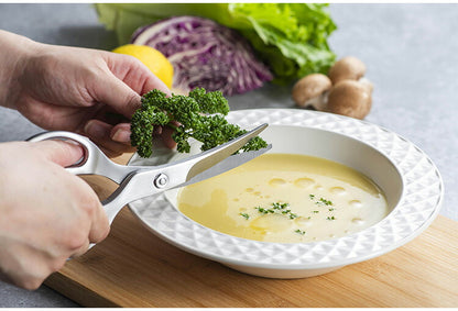 下村企販 日本製 燕三条 オールステンレス 包丁メーカーがつくった鍛造ハサミ 食洗機対応 カーブ刃 ギザ刃 キッチンバサミ キッチンハサミ キッチン鋏 鍛造 ハサミ ステンレス