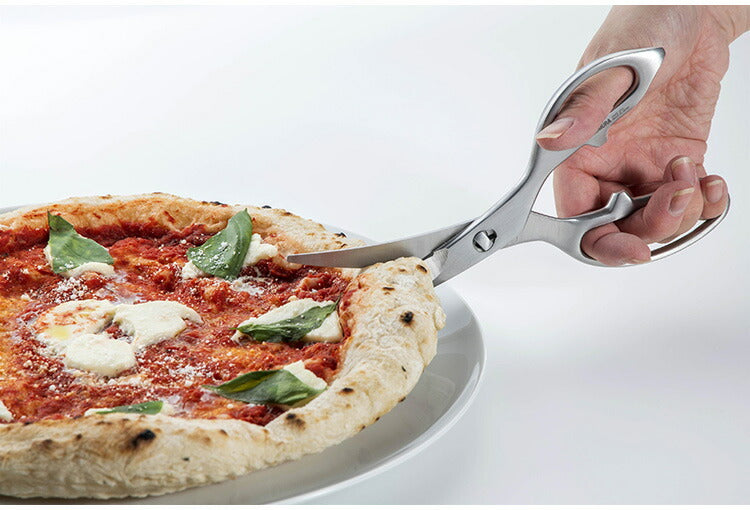 下村企販 日本製 燕三条 オールステンレス 包丁メーカーがつくった鍛造ハサミ 食洗機対応 カーブ刃 ギザ刃 キッチンバサミ キッチンハサミ キッチン鋏 鍛造 ハサミ ステンレス