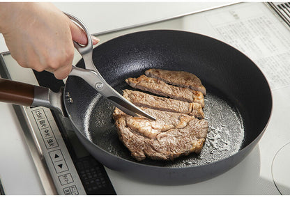 下村企販 日本製 燕三条 オールステンレス 包丁メーカーがつくった鍛造ハサミ 食洗機対応 カーブ刃 ギザ刃 キッチンバサミ キッチンハサミ キッチン鋏 鍛造 ハサミ ステンレス