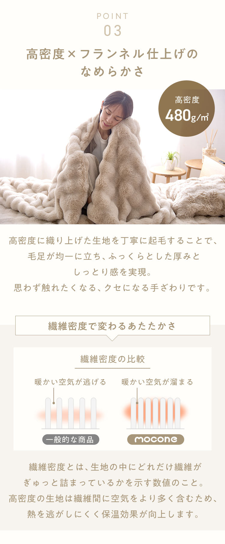 mocone 布団カバーにもなるもこもこ毛布 シングル 140×200cm 布団