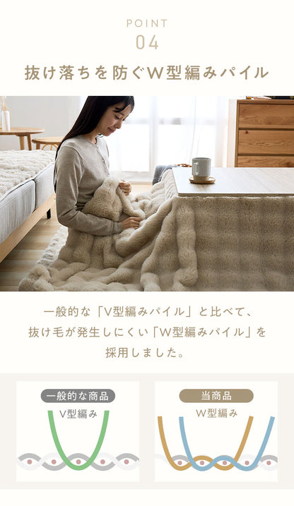 mocone もこもここたつ布団 正方形 185×185cm もこもこ こたつ布団 掛け布団 かけふとん ふわふわ 洗える かわいい ぽこぽこ 韓国インテリア おしゃれ 炬燵 コタツ あったか 暖か