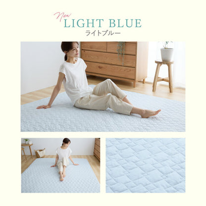 瞬間避暑地 強冷感 極厚ラグ 厚さ60mm 185×185cm 205×245cm 底付き感なし 防音 衝撃吸収 洗えるカバー 吸水速乾 抗菌防臭 防ダニ 夏 ひんやり さらさら ふかふか 接触冷感 冷感 クール 冷たい 厚さ6cm 冷感ラグ ラグマット カーペット