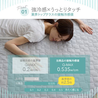 瞬間避暑地 極厚ラグ 205×245cm 強冷感 厚さ60mm 底付き感なし 洗える 丸洗いOK ひんやり さらさら 冷感 吸水速乾 抗菌防臭 防ダニ 冷たい ソファパッド 洗濯可能 ラグ マット カーペット 接触冷