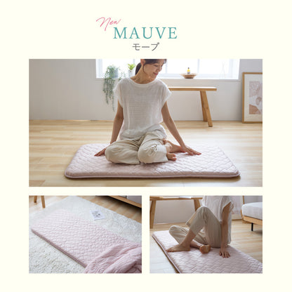 瞬間避暑地 3層ごろ寝マット Lサイズ 65×180cm 強冷感 ウレタン 持ち運び簡単 軽量 ひんやり さらさら 冷感 吸水速乾 抗菌防臭 防ダニ 冷たい ごろ寝 マット 敷布団 布団 冷感素材【送料無料】