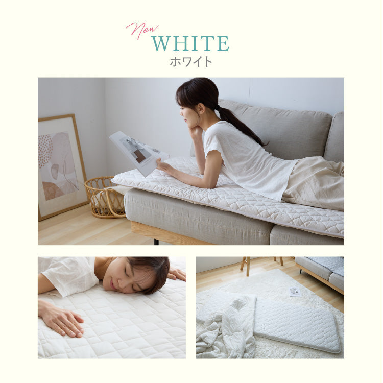 瞬間避暑地 3層ごろ寝マット Mサイズ 65×120cm 強冷感 ウレタン 持ち運び簡単 軽量 ひんやり さらさら 冷感 吸水速乾 抗菌防臭 防ダニ 冷たい ごろ寝 マット 敷布団 布団 冷感素材【送料無料】