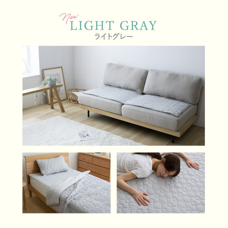 【5%OFF】瞬間避暑地 ソファーパッド 3人掛け 50×150cm 強冷感 裏面滑り止め 洗える 丸洗いOK ひんやり さらさら 冷感 吸水速乾 抗菌防臭 防ダニ 冷たい ソファパッド 洗濯可能 ソファ ソファー【送料無