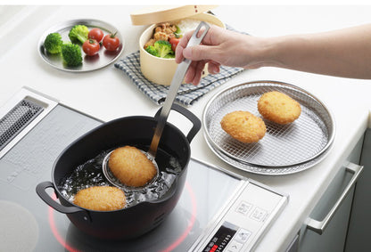 ヨシカワ 日本製 aikata アイカタ ステンレスかす揚げ 揚げアミ 揚げ物 アミ 網 燕三条 Yoshikawa PD3024 プレゼント ギフト 贈り物 料理 調理用品