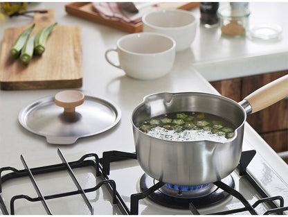 ヨシカワ 日本製 aikata アイカタ 両口 ステンレス ミルクパン 16cm用 蓋 燕三条 Yoshikawa プレゼント ギフト 贈り物 料理 調理用品 鍋蓋のみ 蓋単品 ふた フタ 吹きこぼれ防止 国産