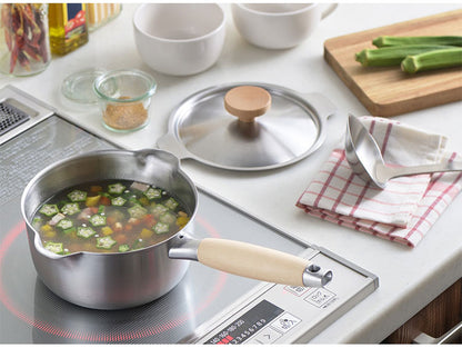 ヨシカワ 日本製 aikata アイカタ 両口 ステンレス ミルクパン 16cm用 蓋 燕三条 Yoshikawa プレゼント ギフト 贈り物 料理 調理用品 鍋蓋のみ 蓋単品 ふた フタ 吹きこぼれ防止 国産