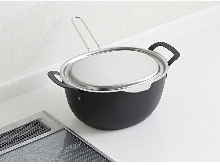 ヨシカワ aikata 揚げ鍋専用 ステンレス蓋 日本製 燕三条 鉄製揚げ鍋専用 ステンレス フタ 蓋 トレー 揚げ物 天ぷら アイカタ PD3027 Yoshikawa