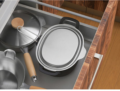 ヨシカワ aikata 揚げ鍋専用 ステンレス蓋 日本製 燕三条 鉄製揚げ鍋専用 ステンレス フタ 蓋 トレー 揚げ物 天ぷら アイカタ PD3027 Yoshikawa