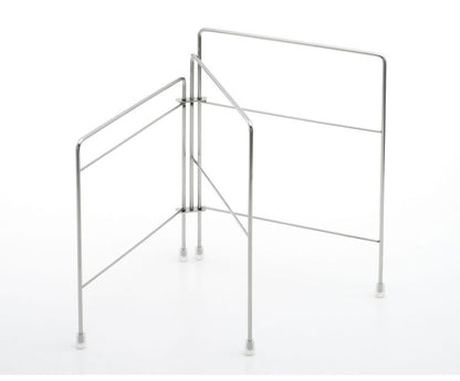 ヨシカワ 日本製 燕三条 Hi! 折りたたみフキン掛け ステンレス製 ふきん掛け 折り畳み 省スペース キッチン収納 Yoshikawa スタンド ハンガー タオル掛け タオル干し タオルバー 置き型 シルバー