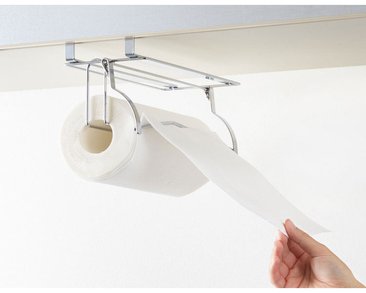 ヨシカワ 日本製 燕三条 Hi! 吊り戸棚下 ペーパーホルダー ペーパーハンガー カットしやすい吊り戸棚下のキッチンペーパーホルダー キッチン収納 整理 Yoshikawa スチール シルバー 国産 シンプル