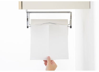 ヨシカワ 日本製 燕三条 Hi! 吊り戸棚下 ペーパーホルダー ペーパーハンガー カットしやすい吊り戸棚下のキッチンペーパーホルダー キッチン収納 整理 Yoshikawa スチール シルバー 国産 シンプル