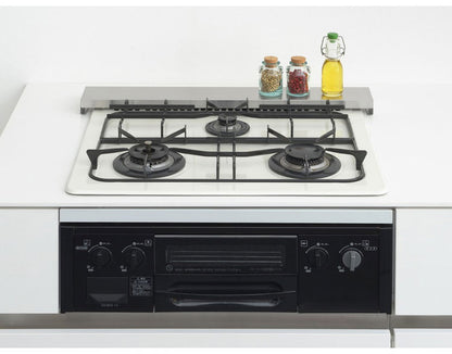 ヨシカワ 日本製 燕三条 排気口カバー フラットタイプ ステンレス製 63.5cm Hi! すっきりフィットする排気口カバー コンロ奥ラック 油はねガード スマート 汚れ防止 調味料ラック スパイスラック