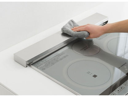 ヨシカワ 日本製 燕三条 排気口カバー フラットタイプ ステンレス製 63.5cm Hi! すっきりフィットする排気口カバー コンロ奥ラック 油はねガード スマート 汚れ防止 調味料ラック スパイスラック