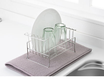 to Unify ユニファイ お皿の水切り 中皿用 日本製 燕三条 食洗機対応 水切りラック オールステンレス製 水切りかご 皿立て 収納 ヨシカワ Yoshikawa 1306225