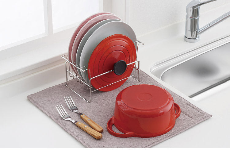 to Unify ユニファイ お皿の水切り 大皿用 日本製 燕三条 食洗機対応 水切りラック オールステンレス製 水切りかご 皿立て 収納 ヨシカワ Yoshikawa 1306226