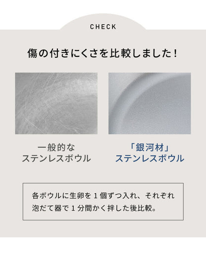 ヨシカワ 日本製 水切りボウル 米とぎボウル  2~4合用 21cm 傷を防ぐ新素材 銀河材ステンレス使用 燕三条 3way 洗米ボウル ざる 湯切り 水切り 米とぎ 米研ぎ