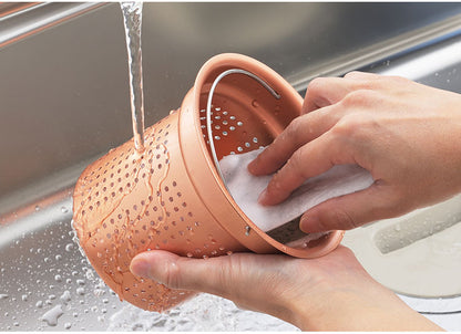 日本製 燕三条 純銅製 ゴミ受け 深型 流し用 シンク 排水口 ごみ受け 13.5cm 抗菌 ぬめり ヌメリ 対策 悪臭防止 ゴミポケット ごみポケット かご カゴ バスケット 排水溝